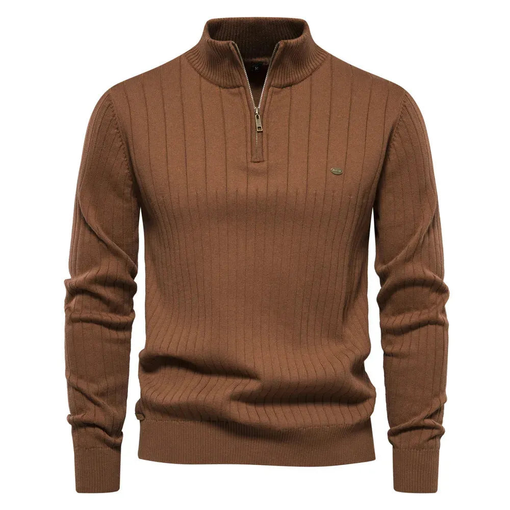 LAVIRE | Men's Sweater Half Zipper Old Money Sweater