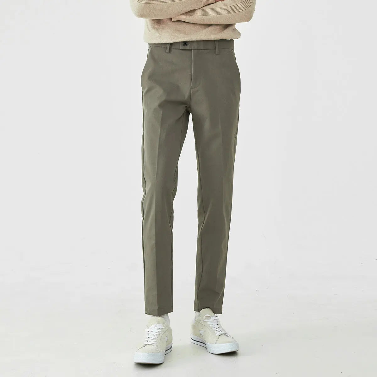 TIMEL | Slim Trousers