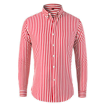 Men's Striped Long Sleeve Shirt