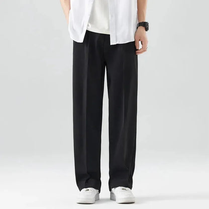 Men's Ice Silk Cool Casual Draping Suit Pants