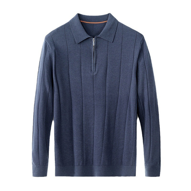 Striped Color Collision Design Bottoming Shirt